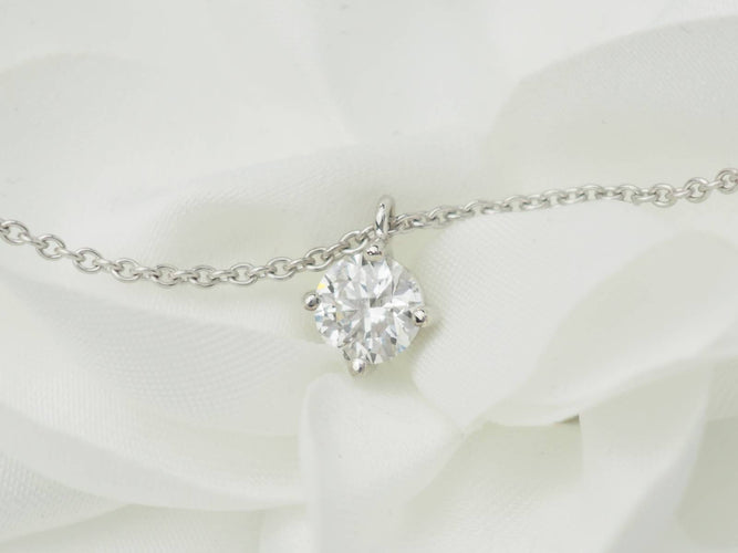 Collier Collier solitaire en or blanc 18 ct et diamant 0,70 ct 58 Facettes 31878