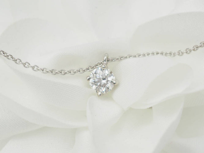 Collier Collier solitaire en or blanc 18 ct et diamant 0,70 ct 58 Facettes 31878