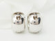 Boucles d'oreilles Boucles d’oreilles créoles en or blanc 18 ct et diamants 58 Facettes 33349