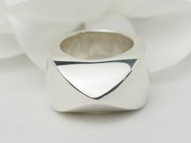 Bague 52 Hermès Palmyre - Bague vintage grand modèle en argent 925 58 Facettes 33194