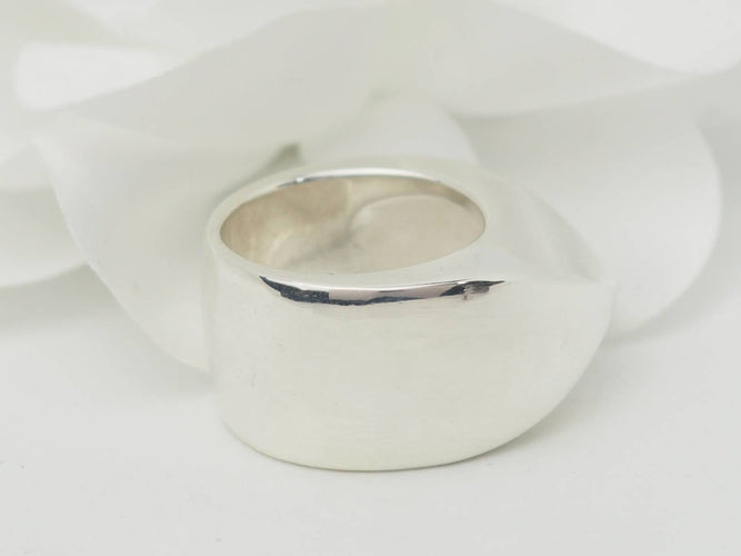 Bague 52 Hermès Palmyre - Bague vintage grand modèle en argent 925 58 Facettes 33194