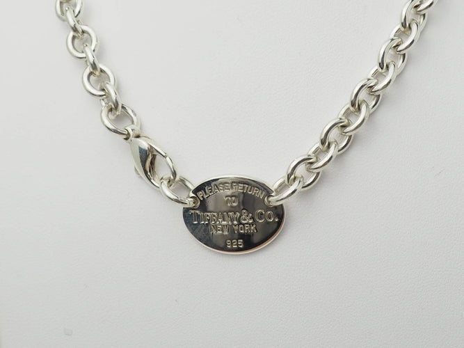 Collier Tiffany & Co - Collier ovale en argent 925 58 Facettes 33163
