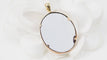 Pendentif Pendentif camée sur agate bleue en or jaune 14 ct 58 Facettes 32798