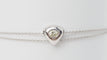 Bracelet Bracelet cœur en or blanc 18 ct et diamant 58 Facettes F4359