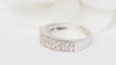 Bague 54 Bague en or blanc 18 ct et diamants 58 Facettes 19670