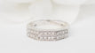 Bague 54 Bague en or blanc 18 ct et diamants 58 Facettes 19670