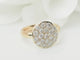Bague 51 Bague en or jaune 18 ct sertie de diamants 58 Facettes 33406