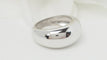 Bague 51 Bague jonc en or blanc 18 kt 58 Facettes 32555