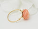 Bague 56 Bague fleur Art nouveau en or jaune 18 ct et corail 58 Facettes 33418