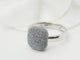 Bague 53 Pesavento - Bague satinée en or blanc 18 ct 58 Facettes 33218