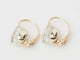 Boucles d'oreilles Pomellato Nudo Classic - Boucles d’oreilles en or rose 18 kt et topaze blanche 58 Facettes 33436