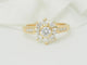Bague 53 Bague marguerite en or jaune 18 ct et diamants 58 Facettes 33442