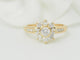 Bague 53 Bague marguerite en or jaune 18 ct et diamants 58 Facettes 33442