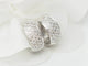 Boucles d'oreilles Boucles d’oreilles créoles en or blanc 18 kt et diamants 58 Facettes 33434