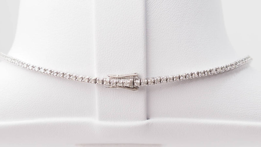 Collier Collier rivière en or blanc 18 kt et diamants 58 Facettes 32848