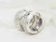 Boucles d'oreilles Boucles d’oreilles créoles en or blanc 18 kt et diamants 58 Facettes 33434