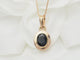 Collier Collier pendentif en or jaune 18 ct et saphir 58 Facettes 33201