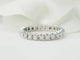 Bague 53 Alliance américaine en or blanc 18 kt et diamants 0,75 ct 58 Facettes 33427