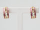 Boucles d'oreilles Boucles d’oreilles vintage en or jaune 18 ct, rubis et diamants 58 Facettes 33439