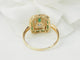 Bague 62 Bague en or jaune 18 ct avec émeraudes et diamants 58 Facettes 33466