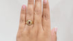 Bague 53 Bague marguerite en or jaune 18 ct, rubis et diamants 58 Facettes 32917