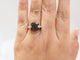 Bague 53 Bague en or blanc 18 ct avec quartz fumé et diamants 58 Facettes 33304
