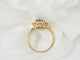 Bague 52 Bague marguerite en or jaune 18 kt, émeraude et diamants 58 Facettes 33514