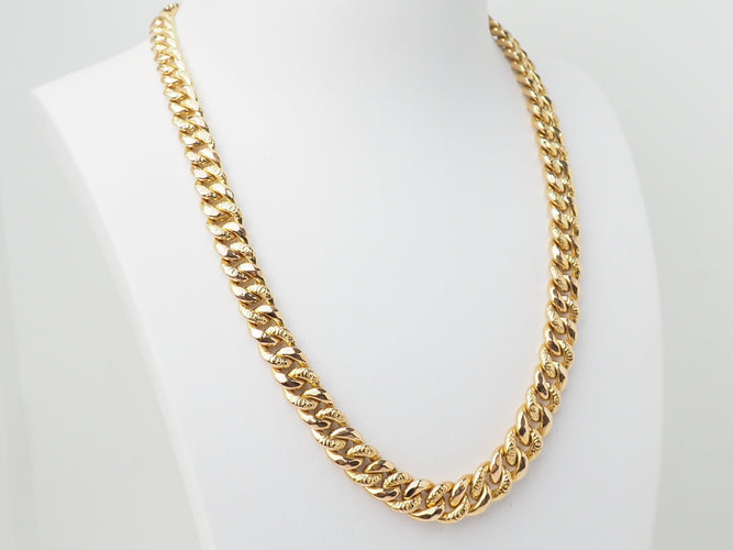 Collier Collier maille américaine en or jaune 18 ct 58 Facettes 33476