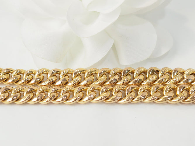 Collier Collier maille américaine en or jaune 18 ct 58 Facettes 33476