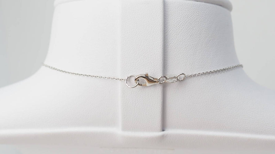 Collier Collier avec pendentif en or blanc 18 kt et diamants 58 Facettes 32966