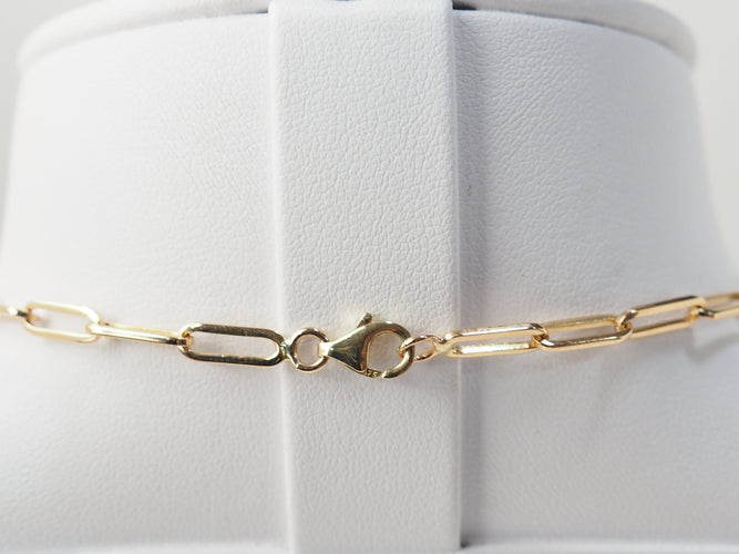 Collier Sautoir maille rectangulaire en or jaune 18 ct 58 Facettes 33497