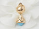 Pendentif Pendentif breloque figurine en or jaune 18 ct et turquoise 58 Facettes 33336