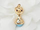 Pendentif Pendentif breloque figurine en or jaune 18 ct et turquoise 58 Facettes 33336