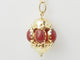 Pendentif Pendentif breloque vintage en or jaune 18 kt et cornalines 58 Facettes 33337
