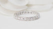 Bague 56 Alliance américaine tour complet en or blanc 18 kt et diamants 0,90 ct 58 Facettes 29462