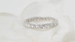 Bague 56 Alliance américaine tour complet en or blanc 18 kt et diamants 0,90 ct 58 Facettes 29462