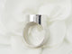 Bague 54 Dinh Van - Bague vintage en or blanc 18 ct et perle de culture 58 Facettes 33543