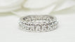 Bague 49 Alliance américaine vintage en or blanc 18 kt et diamants 58 Facettes 29567