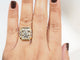 Bague 53 Bague Tank en or jaune et blanc 18 ct et diamants 58 Facettes 33526