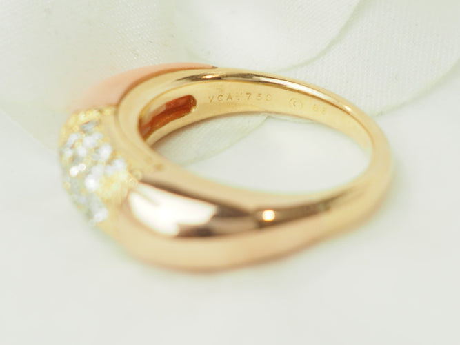 Bague 54 Van Cleef & Arpels Philippine - Bague en or jaune et diamants 58 Facettes 33591