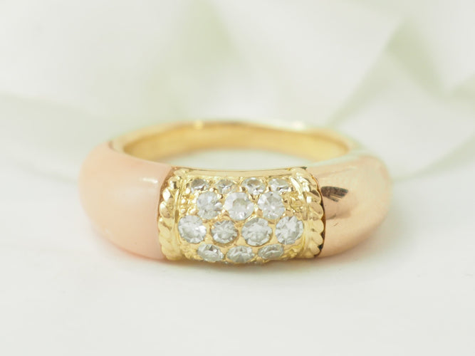 Bague 54 Van Cleef & Arpels Philippine - Bague en or jaune et diamants 58 Facettes 33591