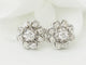 Boucles d'oreilles Boucles d'oreilles marguerites en or blanc 18 ct et diamants 58 Facettes 33524