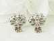 Boucles d'oreilles Boucles d'oreilles marguerites en or blanc 18 ct et diamants 58 Facettes 33524
