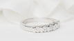 Bague 53.5 Demi-alliance en or blanc 18 kt et diamants 0,60 ct 58 Facettes 31384