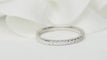 Bague 50 Demi-alliance en or blanc 18 kt et diamants 0,25 ct 58 Facettes 32245