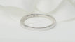 Bague 50 Demi-alliance en or blanc 18 kt et diamants 0,25 ct 58 Facettes 32245