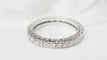 Bague 50 Alliance américaine tour complet en or blanc 14 kt et diamants 1,12 ct 58 Facettes 30903