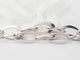 Collier Collier maille ovale en or blanc 18 kt 58 Facettes 23426