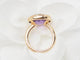 Bague 51 Bague ronde en or rose 18 kt avec améthyste facettée 58 Facettes 32042