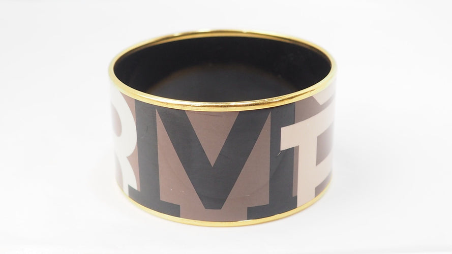 Bracelet Hermès - Bracelet manchette en émail multicolore 58 Facettes 32652